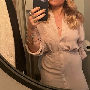 MAX STUDIO button dress